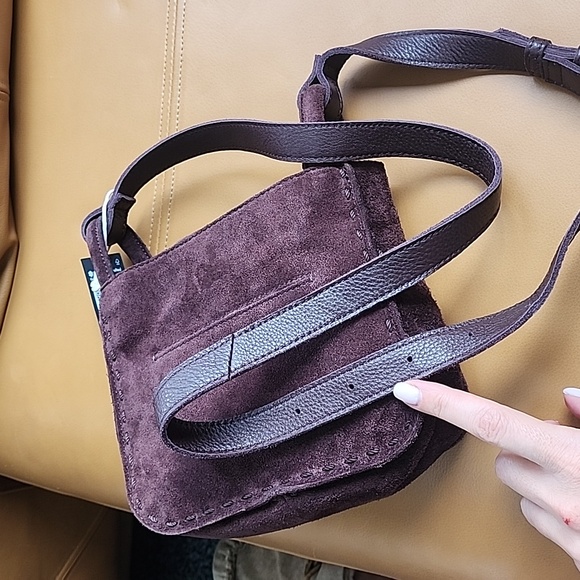 Elegant Suede Women's Bag - Picture 4 of 11